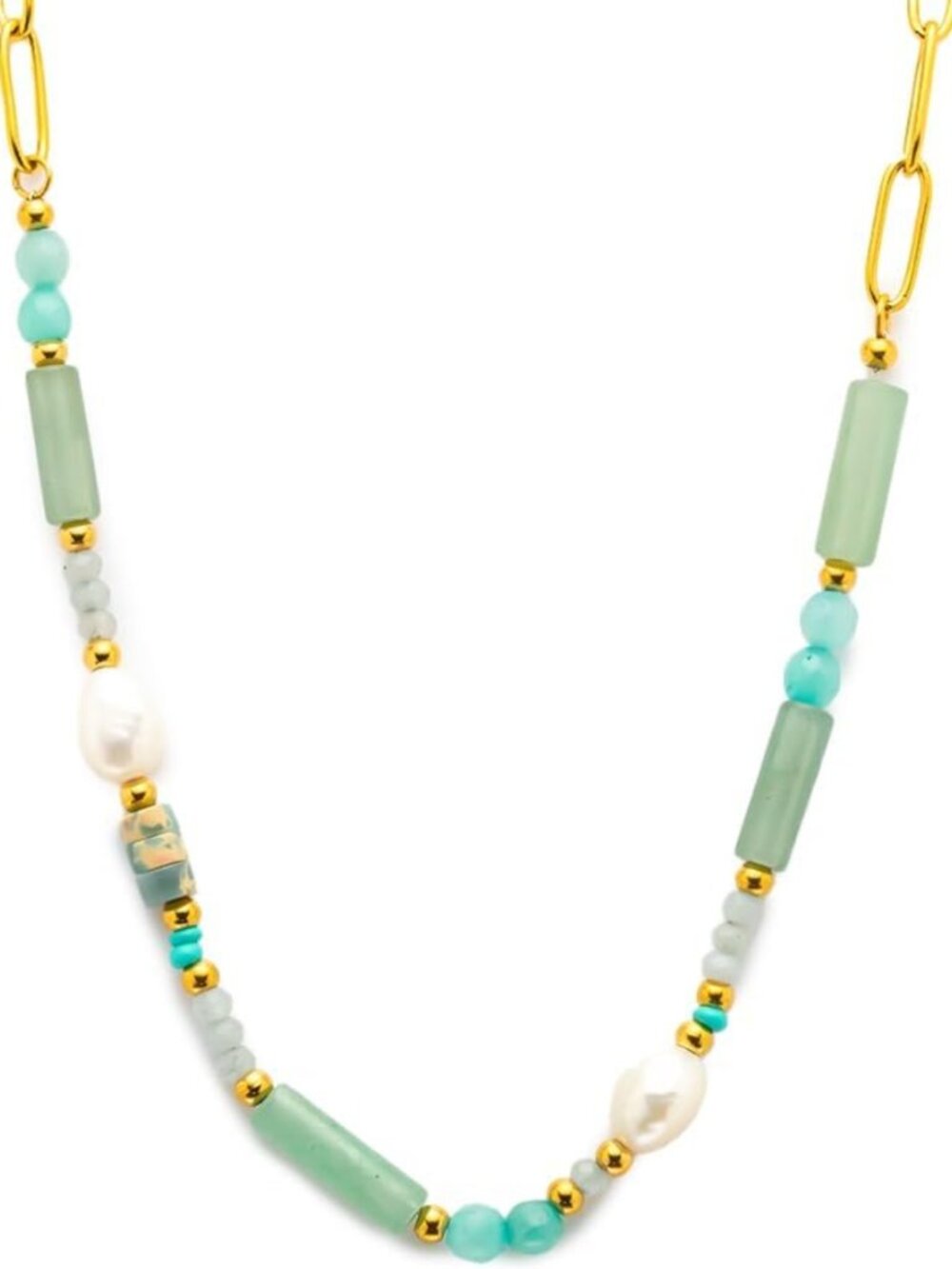 18-Inch Stainless Steel Pendant Necklace for Women - Polished Casual Party